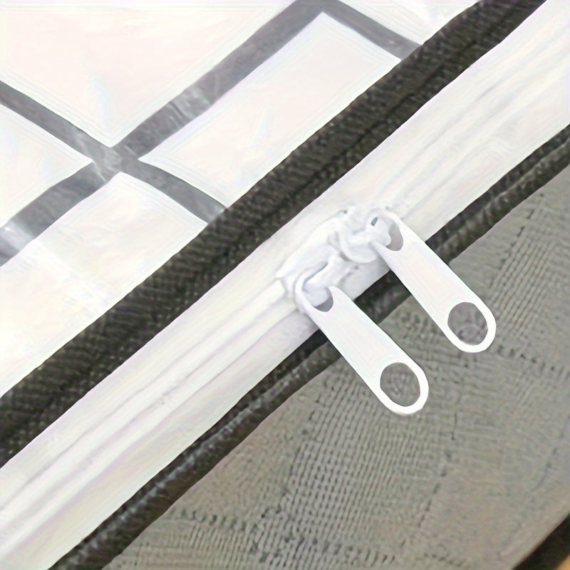 1pc Organizador rectangular de almacenamiento debajo de la cama de estilo Luxe con asas, bolsa de organización de ropa y edredones de gran capacidad no impermeable para decoración de dormitorio, uso multiusos, almacenamiento debajo de la cama
