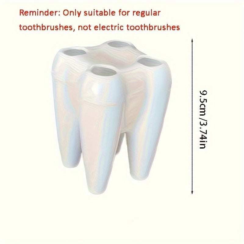 [Creative Design Toothbrush Holder] Portacepillos Multifuncional con Diseño Creativo de Dibujos Animados - 1 ud Estante de Almacenamiento de Escritorio para Cepillos de Dientes y Accesorios - Organizador de Baño Independiente
