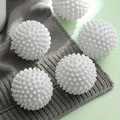 4 bolas de lavandería reutilizables, bolas de lavandería para lavadora, bolas de secadora, bolas de suavizante de ropa, bolas de secadora, bolas de lavandería resistentes a la rotura, efectivo para eliminar arrugas, productos de limpieza, herramienta peq