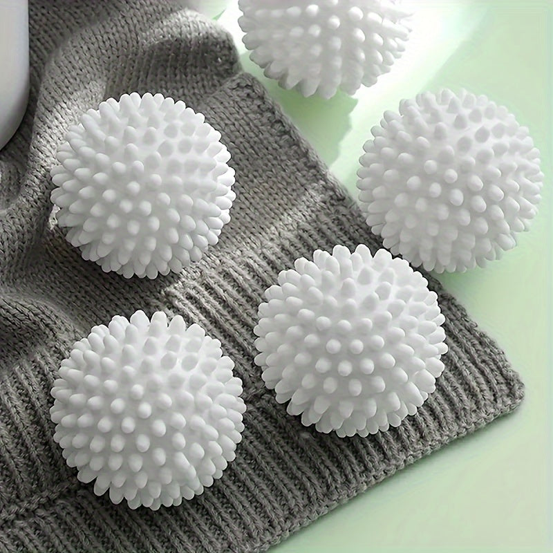 4 bolas de lavandería reutilizables, bolas de lavandería para lavadora, bolas de secadora, bolas de suavizante de ropa, bolas de secadora, bolas de lavandería resistentes a la rotura, efectivo para eliminar arrugas, productos de limpieza, herramienta peq