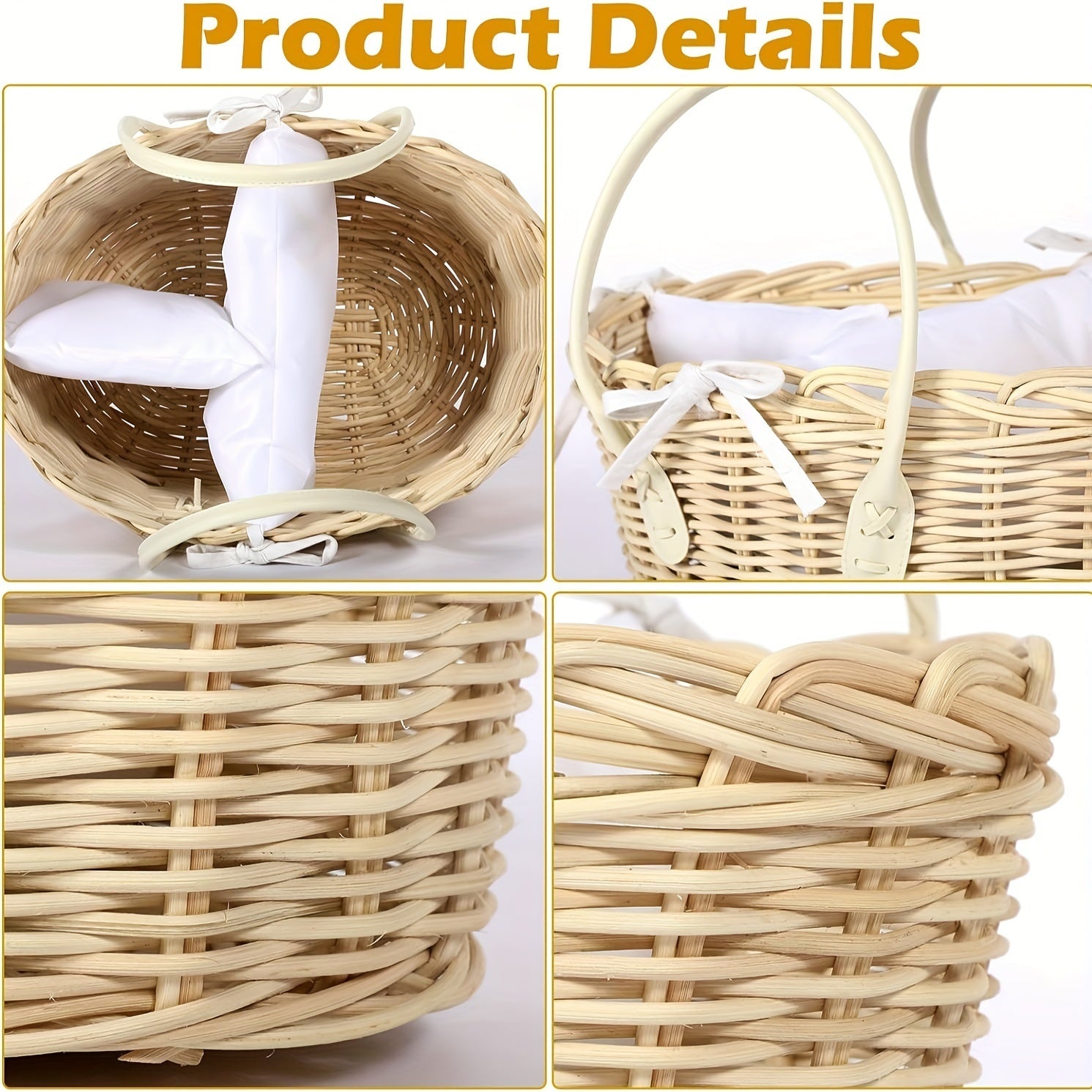 Organizador de cesta de pañales de madera dura tejida a mano con divisor extraíble y asas, cesta de almacenamiento portátil para niños y niñas recién nacidos, material de tablero artificial, regalo ideal para baby shower