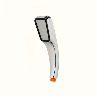 Cabezal de ducha de lluvia a alta presión con 300 agujeros - Ahorro de agua, sin pilas, incluye manguera de 139.7 cm - Instalación en pared o manual, diseño rectangular, boquilla de aspersión presurizada - Ideal para baños modernos