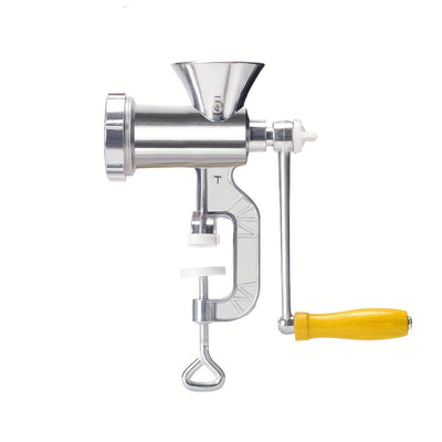 Mezclador de carne y verduras manual - Herramienta de acero inoxidable versátil para preparación de alimentos, accionado a mano con soporte para mesa, no eléctrico, ideal para uso doméstico o comercial, mezclador de alimentos