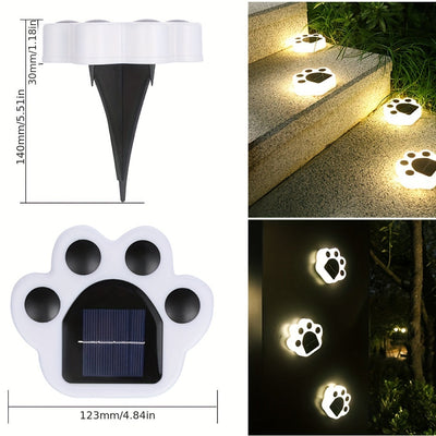 Linterna Solara de Pata de Oso con LED para Iluminación Exterior, Luz Decorativa de Paisaje, Luces Solares para Jardín, Luces de Césped para Caminos, Patio, Terraza, Entrada y Acera, Decoración Festiva