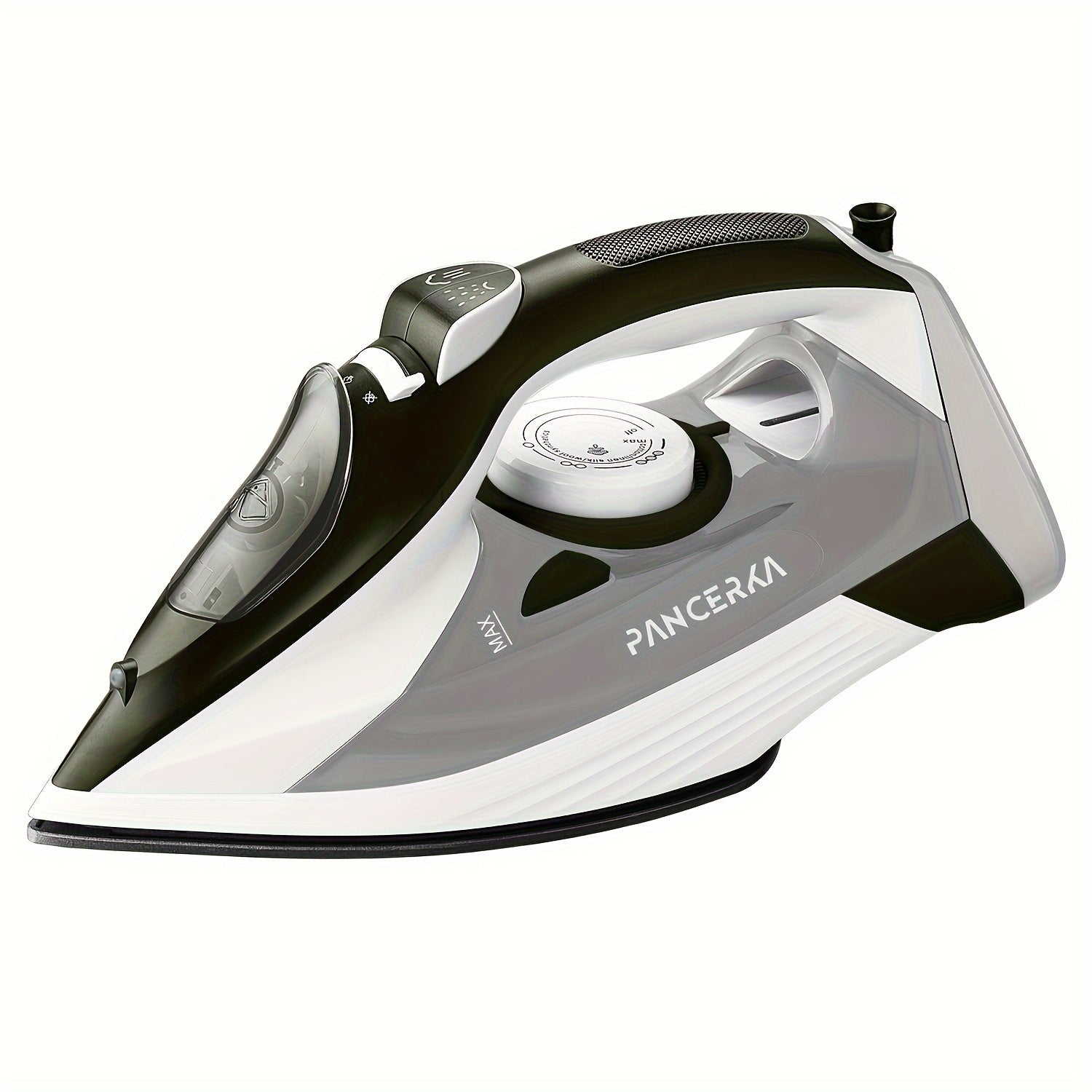 Plancha compacta y potente PANCERKA para todo tipo de telas, incluyendo lana, poliéster, seda, lino y nylon. Incluye función de vaporizador, placa antiadherente, tecnología SmartSteam, sistema antigoteo y apagado automático