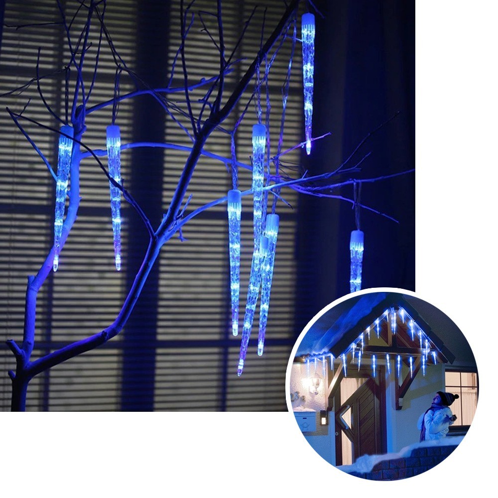 Luz led Tubo Hielo 4.5 Metros 12 Hielos Azul 2272