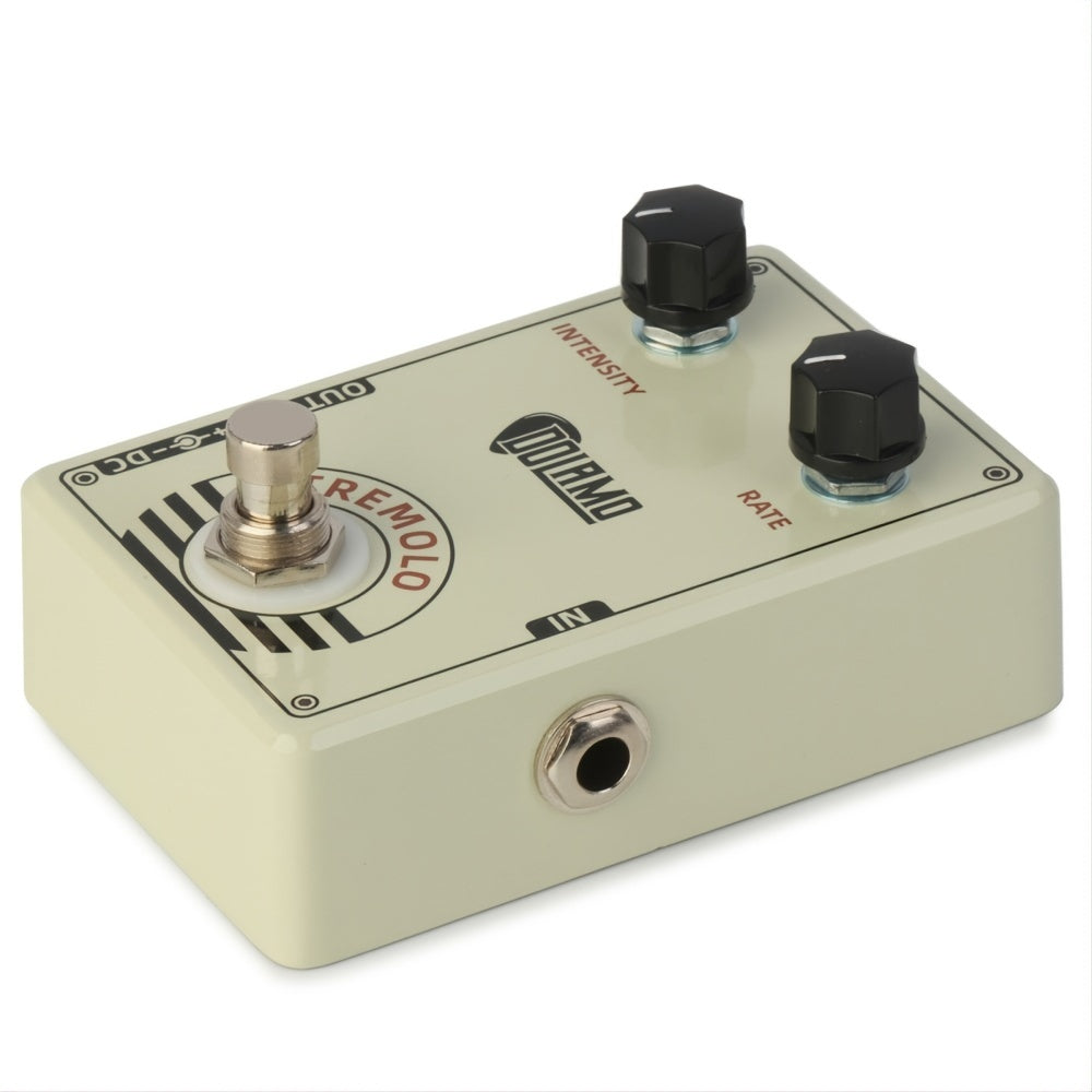 Pedal de Efecto Tremolo Estilo Vintage DOLAMO D13 con Controles de Intensidad y Velocidad, Diseño True Bypass para Guitarra Eléctrica