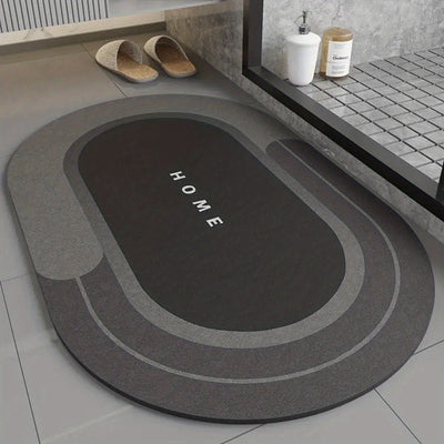 1 ud., Alfombrilla de Baño de Barro de Diatomeas, Tapete Absorbente para Suelo, Alfombra para Inodoro, Alfombrita Lavable Fácil de Limpiar, Alfombra Suave, Base Antideslizante de Goma