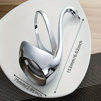 2 piezas de soportes verticales de base de cisne de acero inoxidable, utilizados para almacenamiento y exhibición de vajilla en el hogar y restaurantes, organizador de cubiertos | Vajilla elegante | Soporte duradero