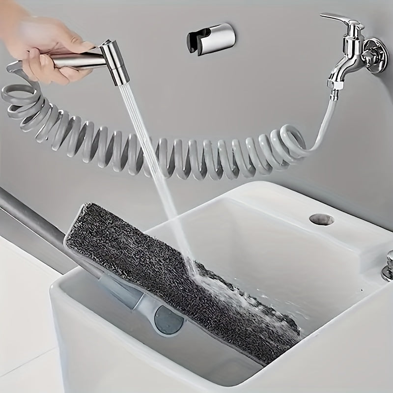 Juego de 3 Piezas de Ducha de Acero Inoxidable con Bidet Portátil y Accesorios para Bañera - Estilo Contemporáneo, Control Divertidor, Montaje en Un Solo Orificio - Mejora la Limpieza y Comodidad del Baño, Accesorios para Baños de RV