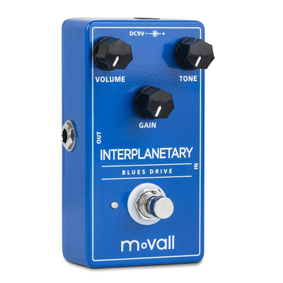 Pedal Movall MP100 Blues Drive - Overdrive de Tono Vintage, True Bypass, Aleación de Aluminio Duradera, Alimentado por 9V DC