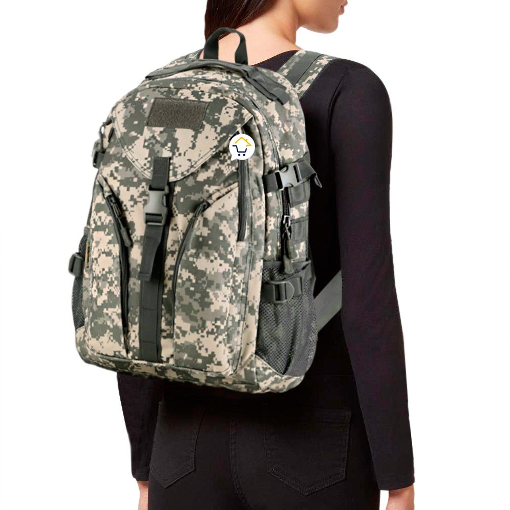 Morral Militar Táctico 40 Litros Impermeable Camping Senderismo 9035