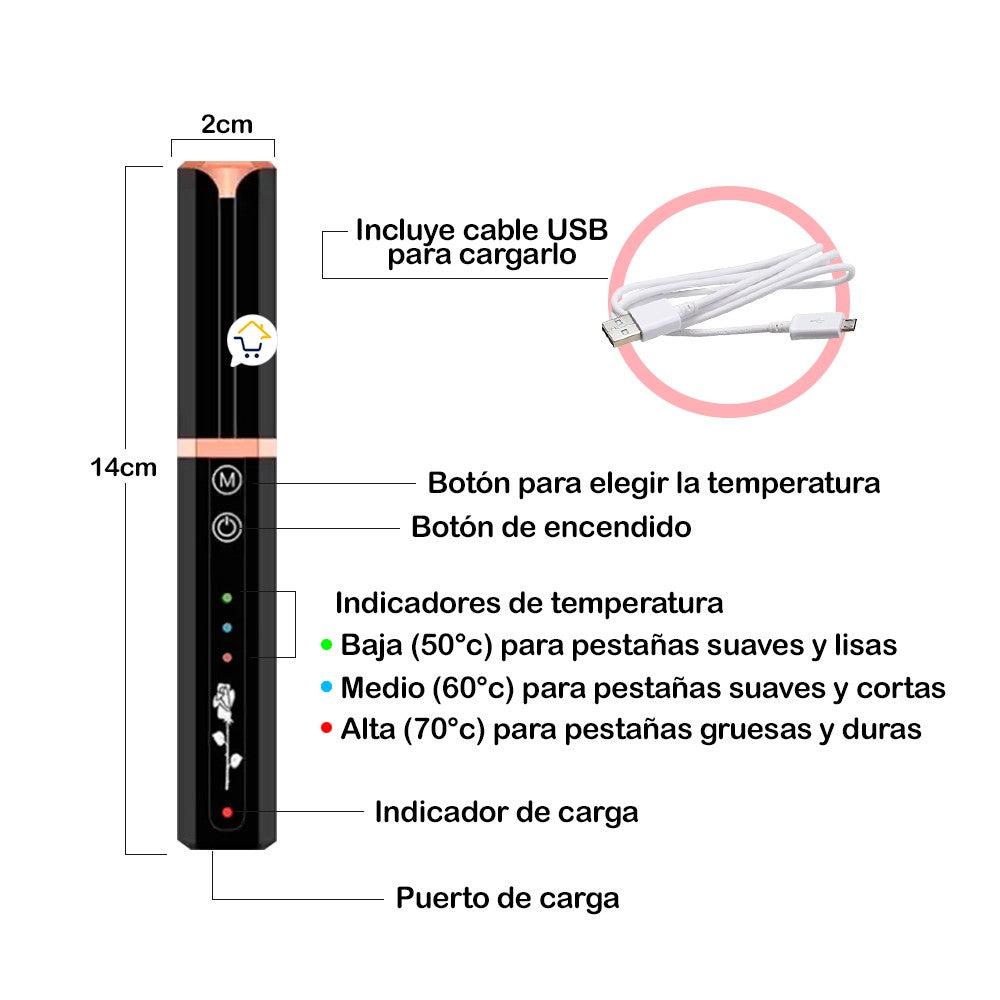 Encrespador Eléctrico De Pestañas Rizador EMY007