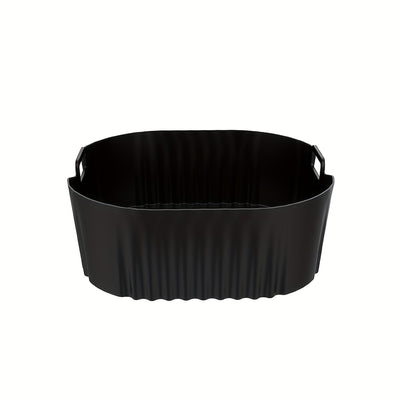 1/2 piezas Bandeja de Silicona Negra para Freidora de Aire, Compatible con el Modelo Philips NA229 con Superficie Antiadherente, Fácil de Limpiar en Freidoras de Aire, Hornos y Microondas