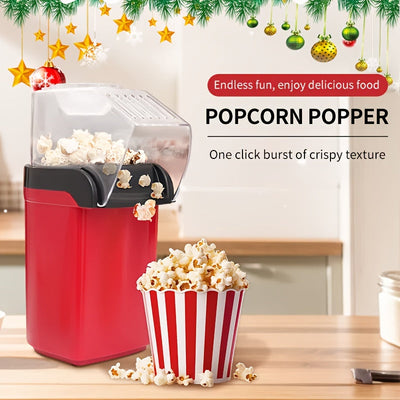 Fabricante de palomitas eléctrico, enchufe de EE. UU., pequeño fabricante de palomitas de aire caliente para uso doméstico, material PP duradero, no necesita baterías, fácil de operar, adecuado para aperitivos crujientes.