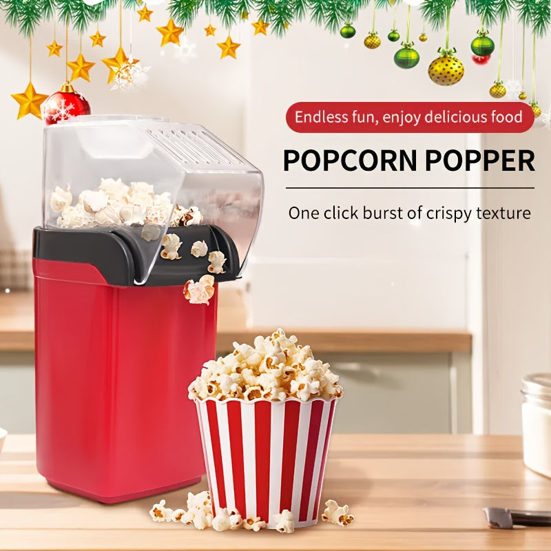 Fabricante de palomitas eléctrico, enchufe de EE. UU., pequeño fabricante de palomitas de aire caliente para uso doméstico, material PP duradero, no necesita baterías, fácil de operar, adecuado para aperitivos crujientes.