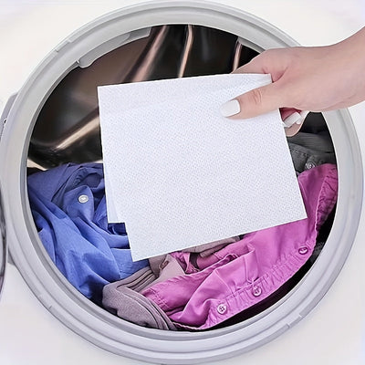 100 hojas atrapacolor para lavadora, evita que la ropa destiña y atrapa los tintes, mantiene la ropa limpia y reduce el sangrado de color, uso en lavadoras de alta eficiencia