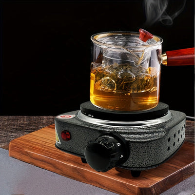 Estufa eléctrica portátil mini para uso doméstico, cafetera compacta para hacer café con Moka, quemador de café portátil para camping al aire libre.