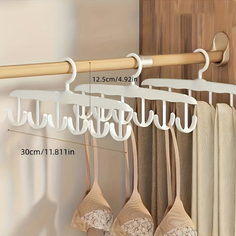 Gancho giratorio de 12 ganchos para ahorrar espacio - Ideal para corbatas, ropa interior, chalecos y faldas | Organizador portátil perfecto para dormitorios y almacenamiento en el hogar