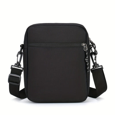 Bolso cruzado de gran capacidad para hombre, Calvin, con correa ajustable, múltiples compartimentos y bolsillo para teléfono, ideal para el transporte diario, viajes, trabajo, accesorio de viaje, estilo moderno, acabado texturizado.