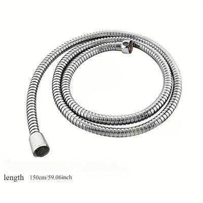1pc Manguera de Ducha de Acero Inoxidable Resistente - Antiatascos y Anti-fugas con Conexión G1/2, Tubo Flexible a Alta Presión para Bañera, Lavado de Mascotas o Ducha - Fácil Instalación, Tubería Corrosiva para Uso Doméstico o Comercial, Accesorio Versá