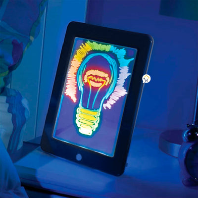 Tablero De Dibujo Mágico Marcadores Neón Didáctica Niños 21MP1