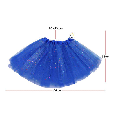 Tutú Confetti Niñas Colores Falda Ballet Disfraz TUCO01