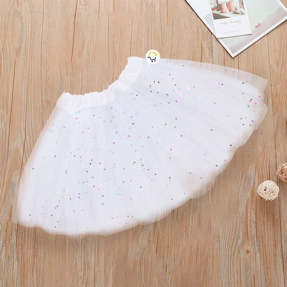 Tutú Confetti Niñas Colores Falda Ballet Disfraz TUCO01