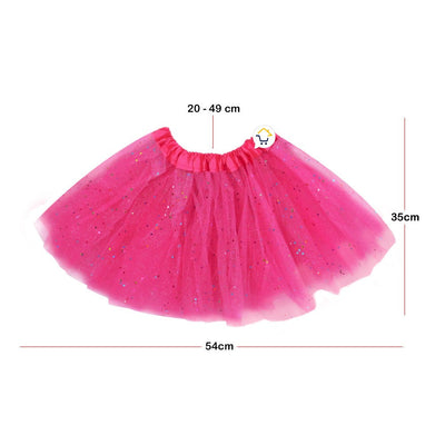 Tutú Confetti Niñas Colores Falda Ballet Disfraz TUCO01