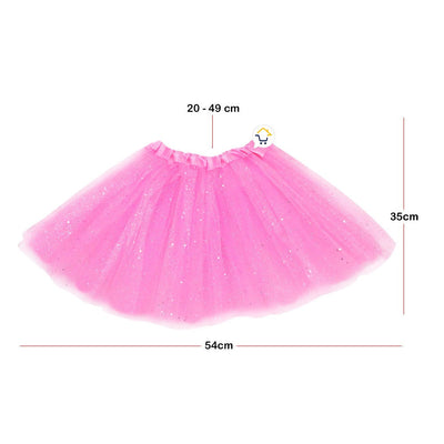 Tutú Confetti Niñas Colores Falda Ballet Disfraz TUCO01