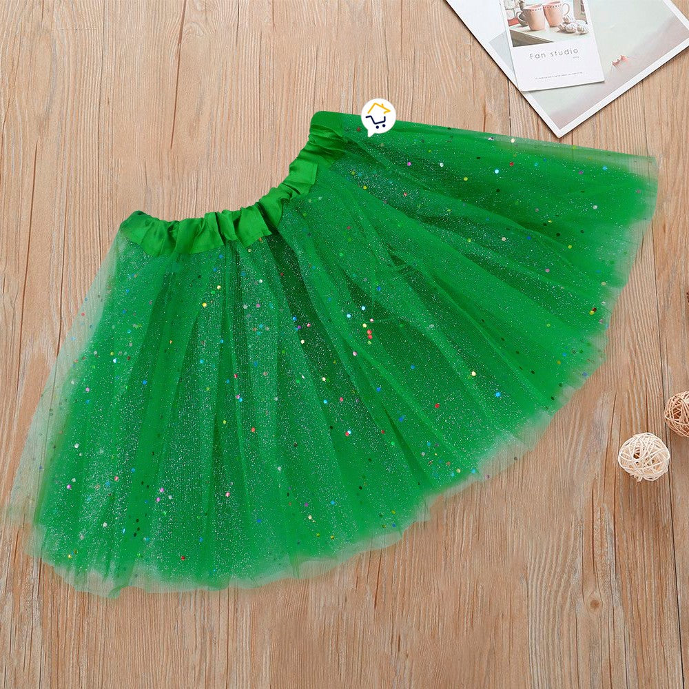 Tutú Confetti Niñas Colores Falda Ballet Disfraz TUCO01