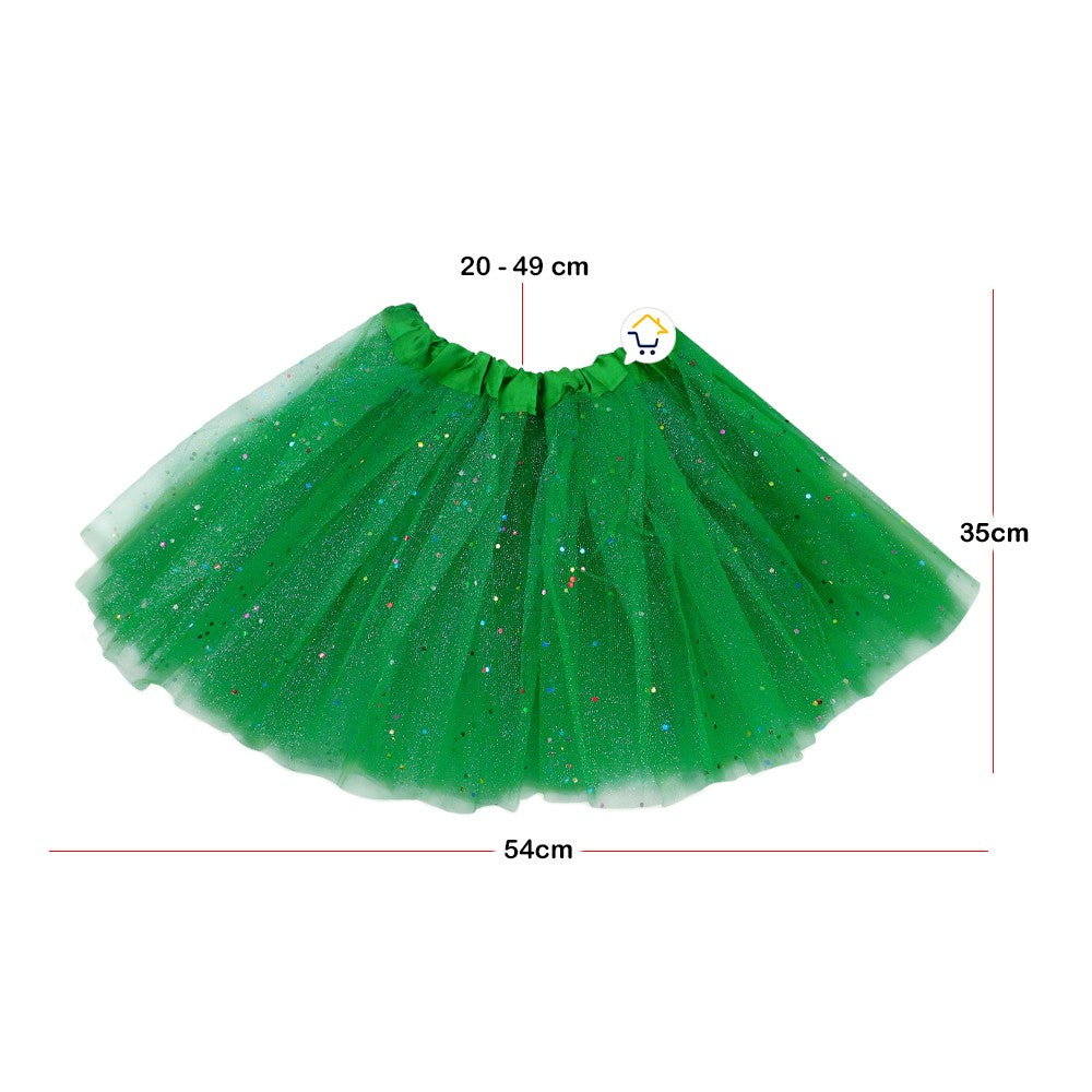 Tutú Confetti Niñas Colores Falda Ballet Disfraz TUCO01