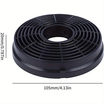 2 Filtros de carbono para extractor de humos, recirculación, filtros redondos fáciles de instalar para reemplazo de ventilador Respekta Lamona