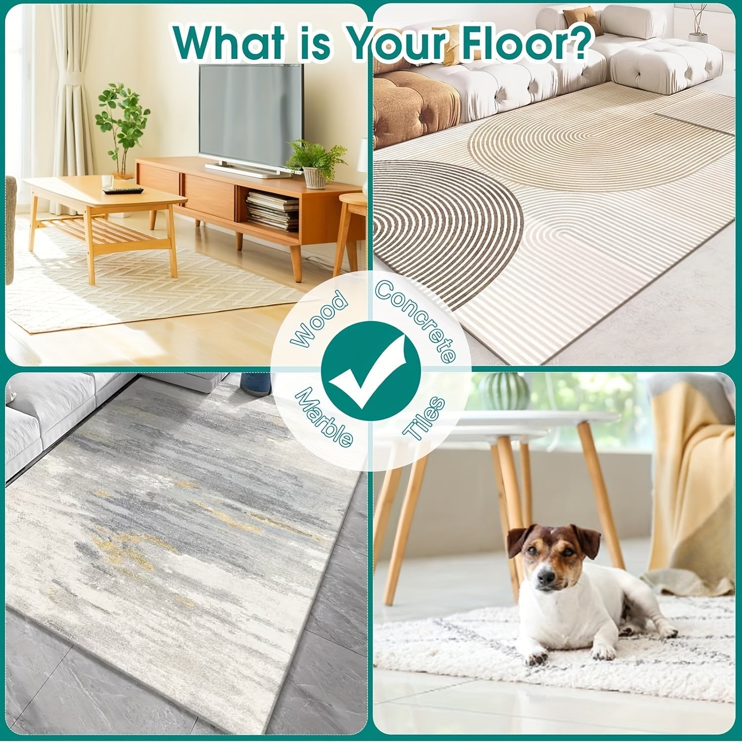 1/4pcs Agarraderas De Alfombras, Pegatinas De Fijación Antideslizantes, Alfombrillas Antideslizantes Para Pisos De Madera Dura, Pisos De Mármol De Baldosas, Clips De Alfombra Adhesivos De Doble Cara Mantienen La Esquina Plana, Cinta Adhesiva Removible Pa
