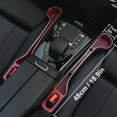 SEG Direct 2 Piezas Organizador de Espacio para Asientos de Auto con Portavasos y Diseño de Almacenamiento, Compartimento Lateral del Reposabrazo para un Interior Limpio y Ordenado, Accesorio Multifuncional para Coche