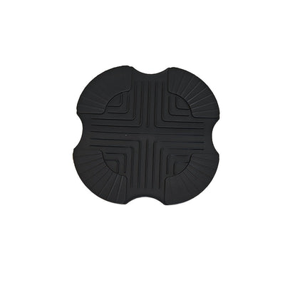 1 pieza de trivets de silicona para freidor de aire Ninja Crispi - Soportes de plato caliente resistentes al calor, soporte de sistema de cocina portátil para freidor de aire de vidrio, Kitchen Aid (gris oscuro), accesorios Crispi
