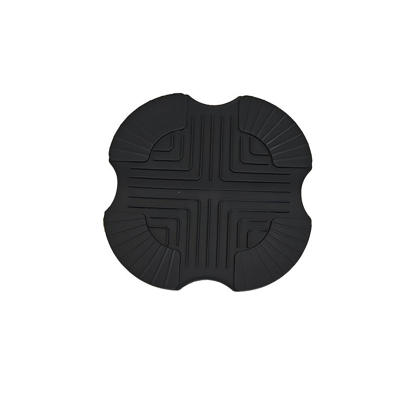 1 pieza de trivets de silicona para freidor de aire Ninja Crispi - Soportes de plato caliente resistentes al calor, soporte de sistema de cocina portátil para freidor de aire de vidrio, Kitchen Aid (gris oscuro), accesorios Crispi