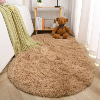 1pc, una alfombra suave y esponjosa para el salón, una alfombra de suelo peluda para el dormitorio, una alfombra decorativa para decoración del hogar, una alfombra no resbalosa de lujo lavable en máquina, decoración de interiores del hogar.