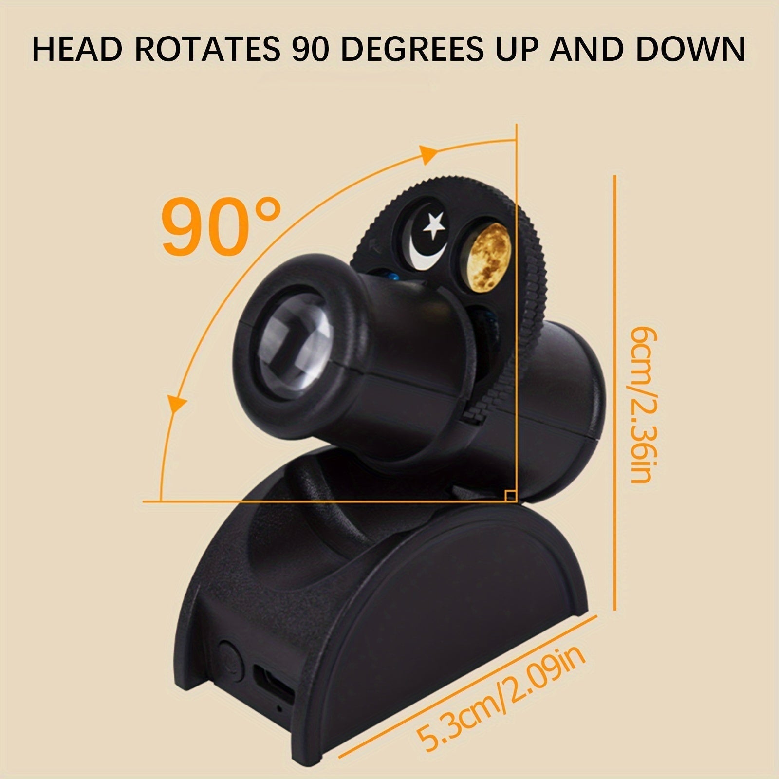 1pc Lámpara de proyección de noche estrellada, 15 escenas HD LED Proyector de estrellas, recargable por USB, ≤36V, acabado barnizado, iluminación ambiental decorativa para techo de dormitorio, 15 escenas de cielo estrellado con constelaciones y planetas