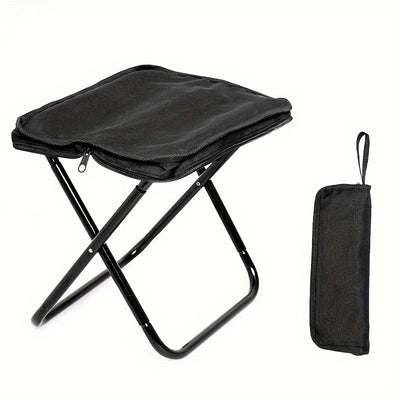 Taburete Plegable de Aleación Ligera con Marco - 1pc Portátil para Acampar y Picnic al Aire Libre con Mochila, Ideal para Adolescentes, Accesorios de Pesca