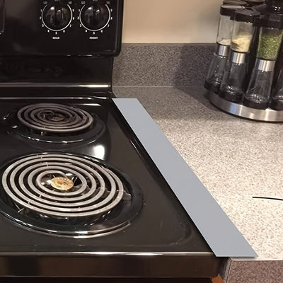 Cubierta de abismo para estufa de gas de 21/25 pulgadas - Protector de costuras de cocina de silicona, resistente a aceites y manchas, fácil de limpiar, le da un toque moderno a tu cocina, 1 unidad