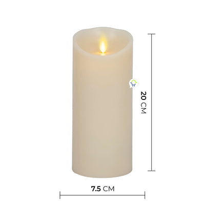 Vela Decorativa LED Parafina Efecto Real Recargable 2240-52