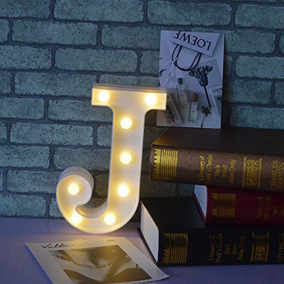 Letra Luz Led Lampara Decorativa Luces Plástico Hogar Fiestas LL07G-DCM