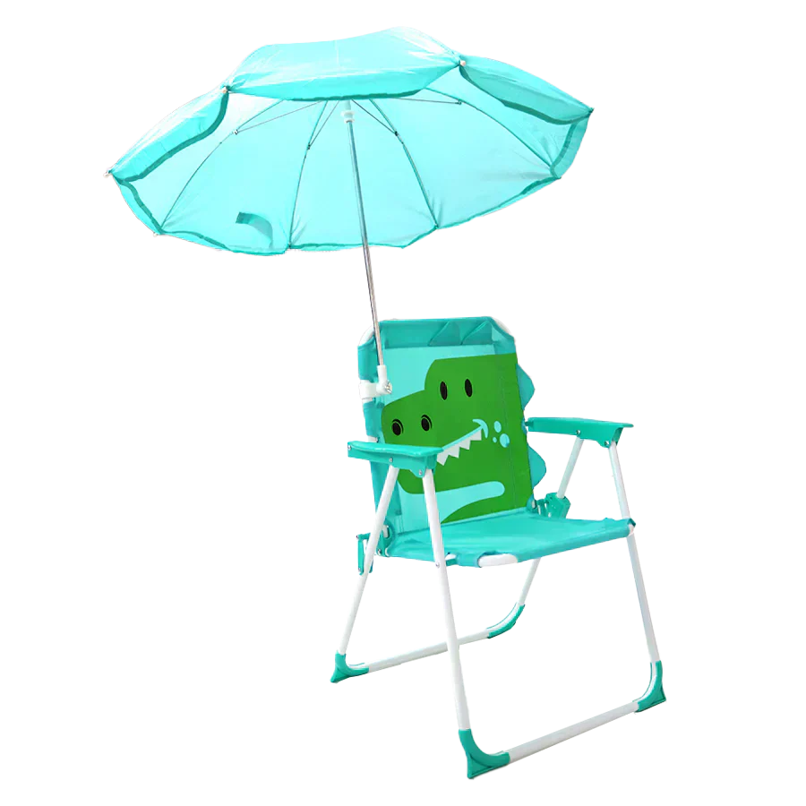 SILLA PLAYERA CON SOMBRILLA PARA NIÑOS ESTAMPADO DE COCODRILO 093-557 MUNBE