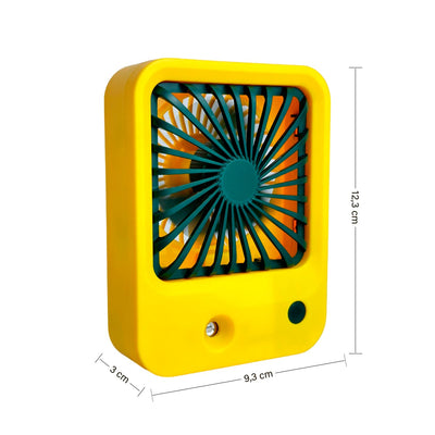 Mini Ventilador Rociador Recargable Portátil De Mano LZ-804