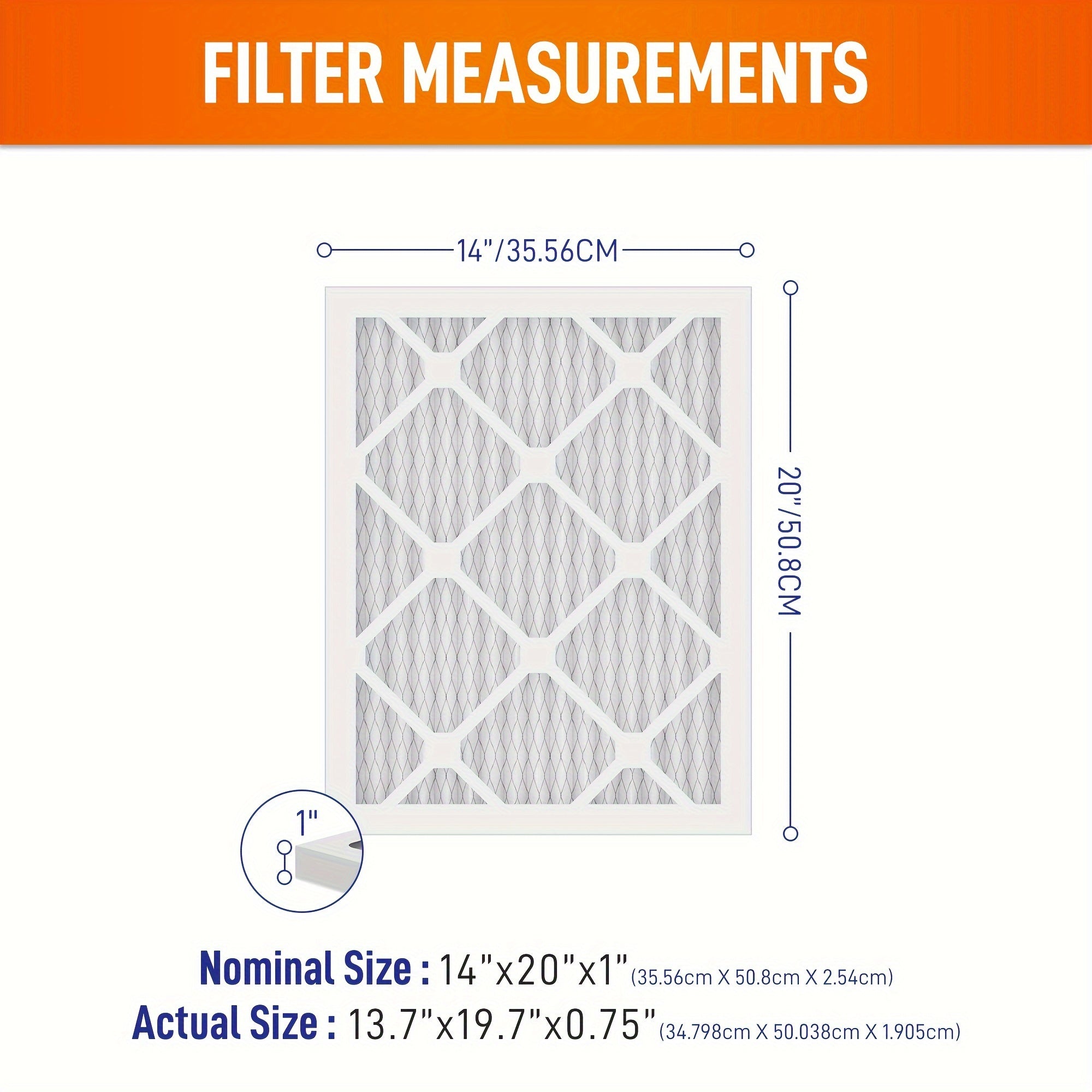 Filtros de aire Mr.Filters 14x20x1 (paquete de 6) - Filtros plisados de alta eficiencia para HVAC y hornos con metal y PET - Filtro de horno compatible, captura polvo y polen, opciones MERV 8, MERV 11