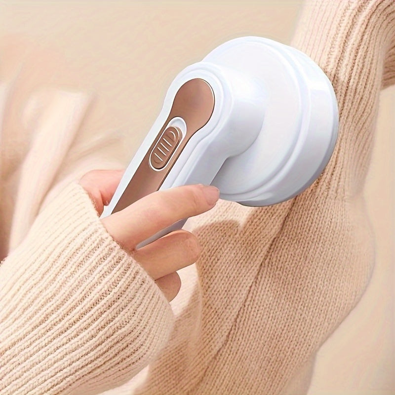 Removedor de Pelusas Eléctrico Portátil BALASHOV - Recargable por USB, Compacto y Ligero para Ropa, Muebles y Alfombras - Incluye Cepillo de Limpieza