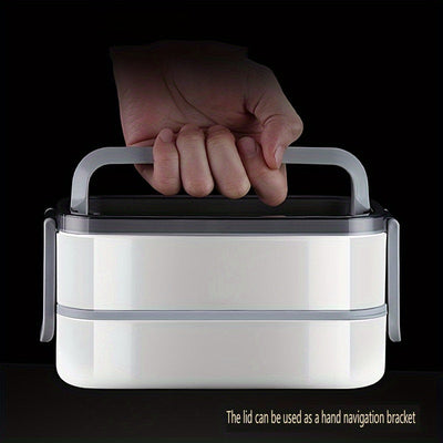 Lonchera de Acero Inoxidable Aislada - Doble Capa, Segura para Microondas, Portátil para Escuela y Trabajo, Regreso a Clases