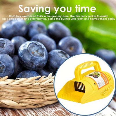 1pc Herramienta Portátil para Recolección de Arándanos sin Batería - Cosechadora Ergonómica de Plástico con Diseño Suave para Ramas, Ideal para Huertos, Jardines y Uso Doméstico, Equipo Eficiente para Cosecha Manual, Cosechador de Mano, Accesorio para Af