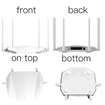 Enrutador WiFi 5 H96 MAX AC1200 de doble banda con 2.4G y 5G, enrutador inalámbrico de +300 Mbps AC1200, 802.11ac MIMO, señal penetrante, control por app, para 12 dispositivos simultáneos en juegos y streaming